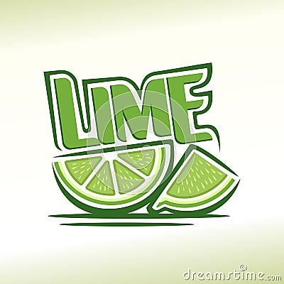 Abstract image of a lime Vector Illustration
