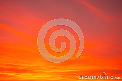Abstract image of orange dramatic sky for background Stock Photo