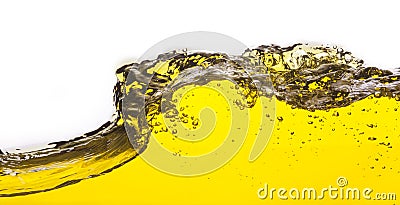 An abstract image of spilled oil Stock Photo
