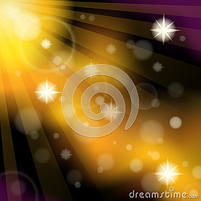 Abstract image with sunlight rays 3 Vector Illustration