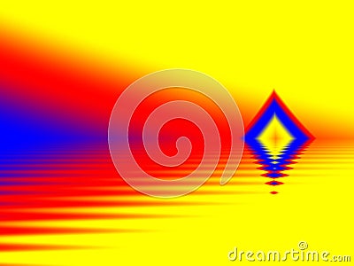 Abstract image using red yellow and blue only Stock Photo