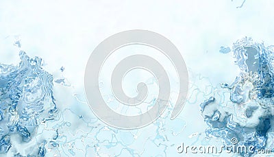 Abstract images of blue droplets are beautifully presented in an exotic Stock Photo