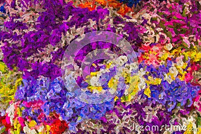 Abstract impressionist art work Stock Photo