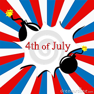 Abstract independence day background Vector Illustration