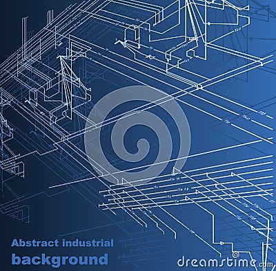 Abstract industrial background Vector Illustration