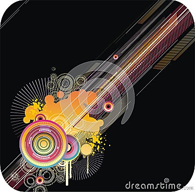 Abstract industrial background Vector Illustration