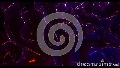 Abstract Infinite Loop Animation 3D Background of Metal Liquid Wave and  Bright Color Light. Stock Footage - Video of empty, contemporary: 166997716