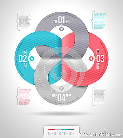 Abstract infographics template design Vector Illustration