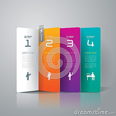 Abstract infographics template design. Vector Illustration