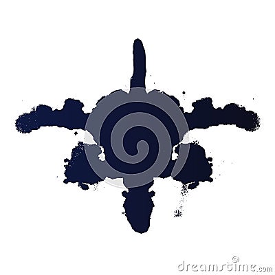 Abstract ink blot Vector Illustration