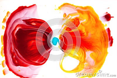 Abstract ink in liquid chaos background Stock Photo