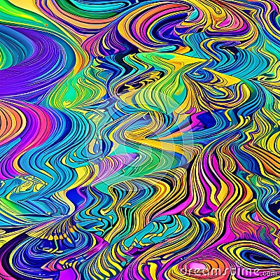 427 Abstract Ink Patterns: An artistic and expressive background featuring abstract ink patterns in bold and vivid colors that c Stock Photo