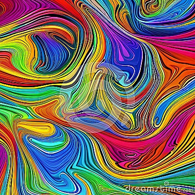 693 Abstract Ink Patterns: A vibrant and dynamic background featuring abstract ink patterns in bold and energetic colors that cr Stock Photo