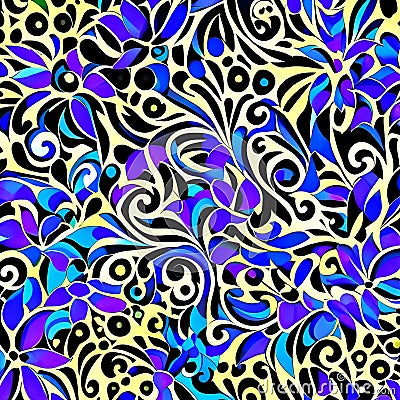 693 Abstract Ink Patterns: A vibrant and dynamic background featuring abstract ink patterns in bold and energetic colors that cr Stock Photo