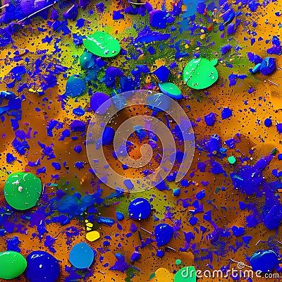1015 Abstract Ink Splatters: A captivating and abstract background featuring abstract ink splatters in captivating and blended c Stock Photo