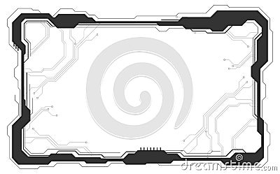 Abstract interface circuit board technology, vector background Vector Illustration