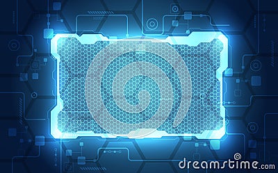 Abstract interface circuit board technology, vector background Vector Illustration