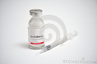 Abstract Intravenous Antistress injection Stock Photo