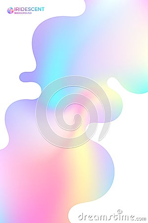 Abstract iridescent background Vector Illustration