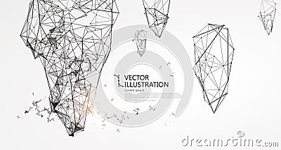 Abstract irregular graphic. Vector Illustration