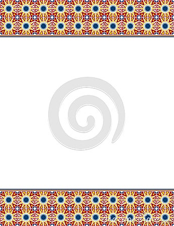 Abstract Islamic border design Vector Illustration