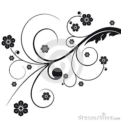 Abstract isolated flourish Vector Illustration