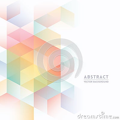 Abstract Isometric Shape Background Vector Illustration