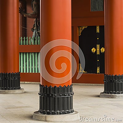 Abstract Japanese vintage background featuring interior architectural details Stock Photo
