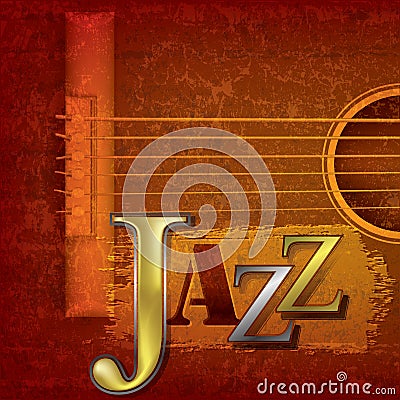 Abstract jazz music background Vector Illustration
