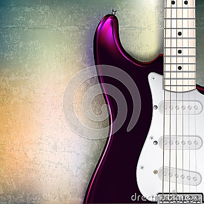 abstract jazz rock grunge background with electric Vector Illustration