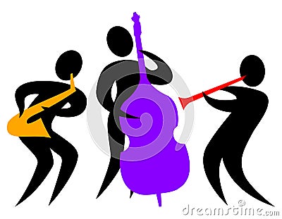 Abstract Jazz Trio/eps Vector Illustration