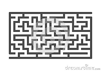 Abstract labyrinth. Game for kids. Puzzle for children. Maze conundrum. Vector illustration Vector Illustration