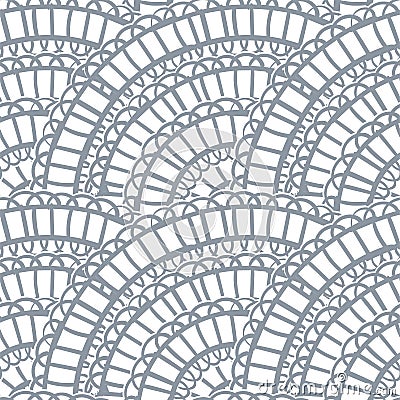 Abstract lace vector seamless pattern hand drawn Stock Photo