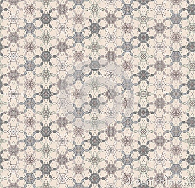 Abstract lacy floral seamless pattern Stock Photo