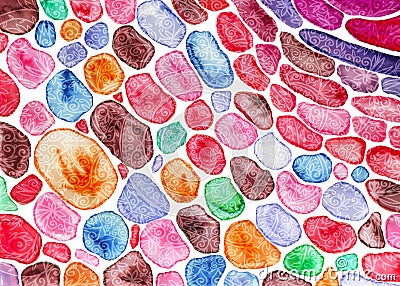 Abstract lacy watercolor texture. Stock Photo