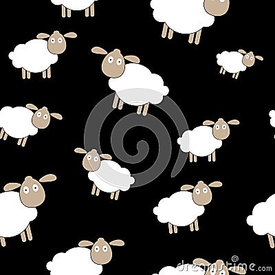 Abstract lamb seamless pattern background vector Vector Illustration