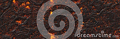 Abstract lava textured. Destroy molten- nature pattern Cartoon Illustration