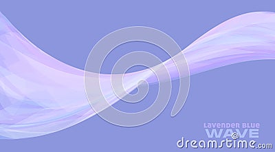 Abstract lavender blue wave. Vector graphics Vector Illustration