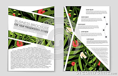 Abstract layout background set. For art template design, list, front page, mockup brochure theme style, banner, idea, cover Stock Photo