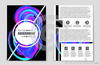 Abstract layout background set. For art template design, list, front page, mockup brochure theme style, banner, idea, cover Stock Photo