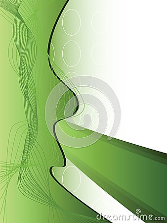 Abstract layout in green Vector Illustration