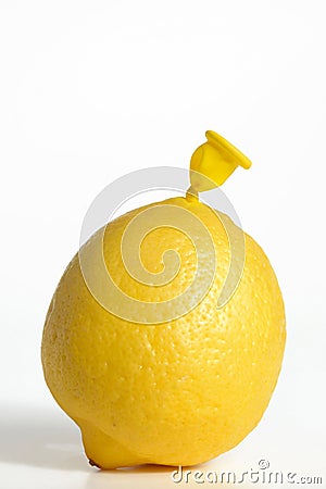 Abstract lemon from balloon Stock Photo