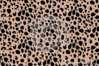 Abstract leopard seamless print. Vector illustration Vector Illustration