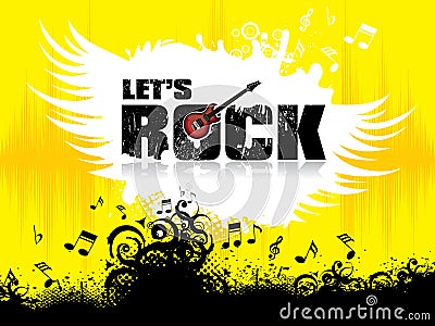 Abstract lets rock background Vector Illustration