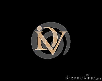 Abstract letter IDV, VDI, and DIV Unique Logo Design Concept. Vector Illustration