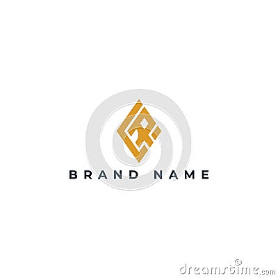 Abstract letter LR or RL logo. Luxury, simple, stylish, and elegant LR logo design Vector Illustration