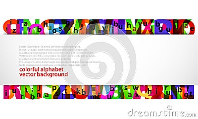 Abstract letters Stock Photo