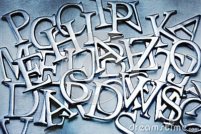 Abstract Letters Alphabet Background Stock Photo