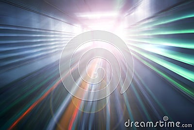 Abstract light acceleration speed motion Stock Photo