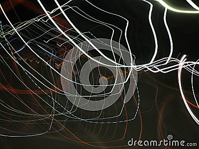 Abstract light art at nightt 05-06-2021 Stock Photo
